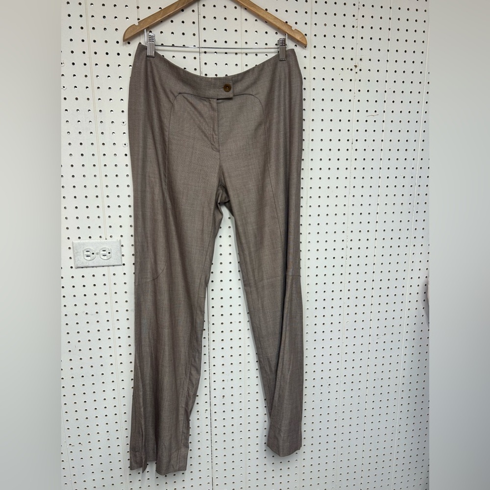 Escada Brown Straight Leg Pants